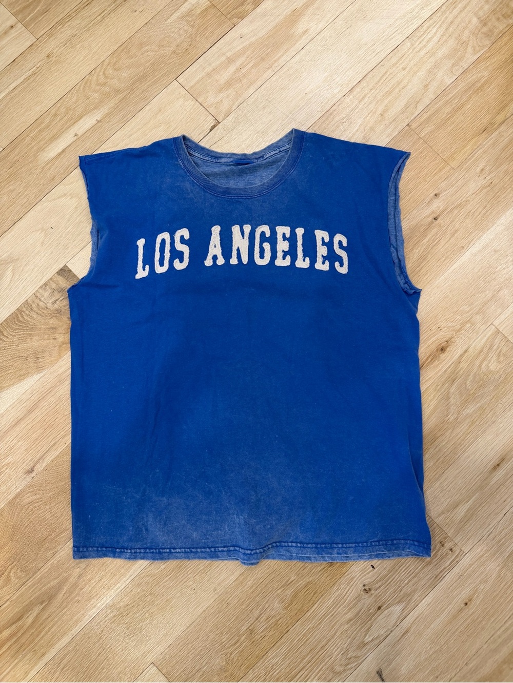Los Angeles Blue Sleeveless Muscle Tee
